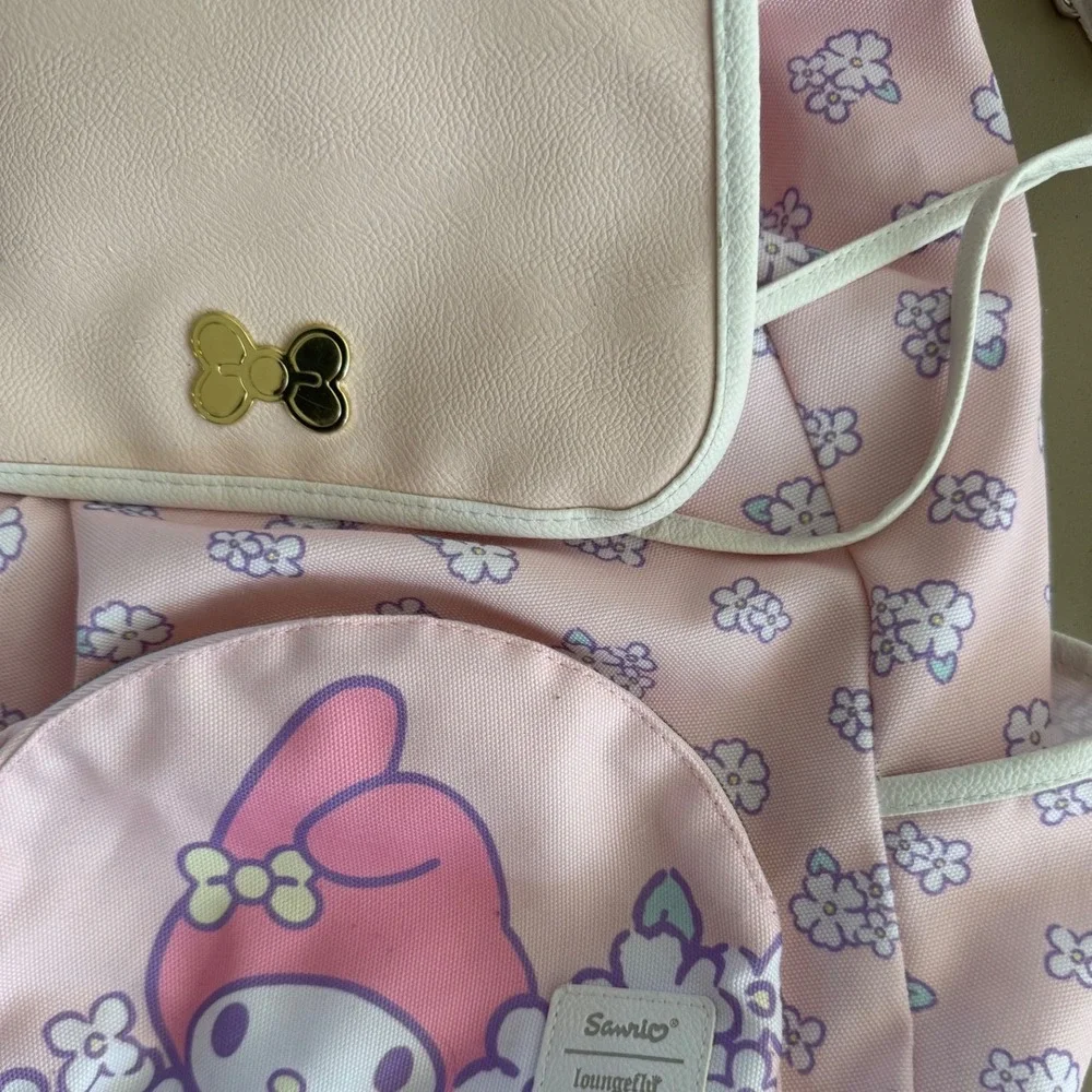 Sanrio My Melody‎ Pink Floral Backpack Loungefly Collaboration Cute Kawaii